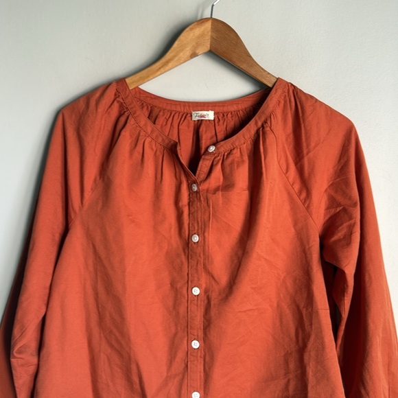 Faherty Orange Blouse - Picture 3 of 11